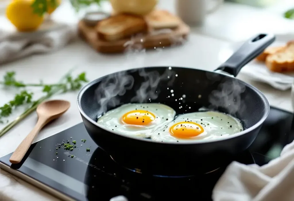 J’ai remplacé l’huile et le beurre dans mes œufs frits : un plat plus léger mais tout aussi gourmand