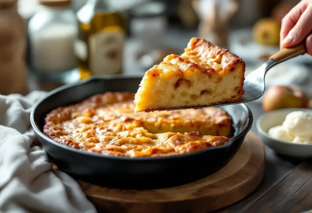 Je fais ce gâteau aux pommes à la poêle : ultra simple, rapide, sans four et 100 % réconfort