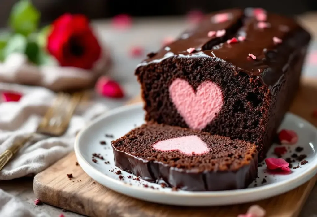 « Plein d'amour et de tendresse » : ce cake au chocolat pour la St-Valentin réserve une surprise à chaque tranche !