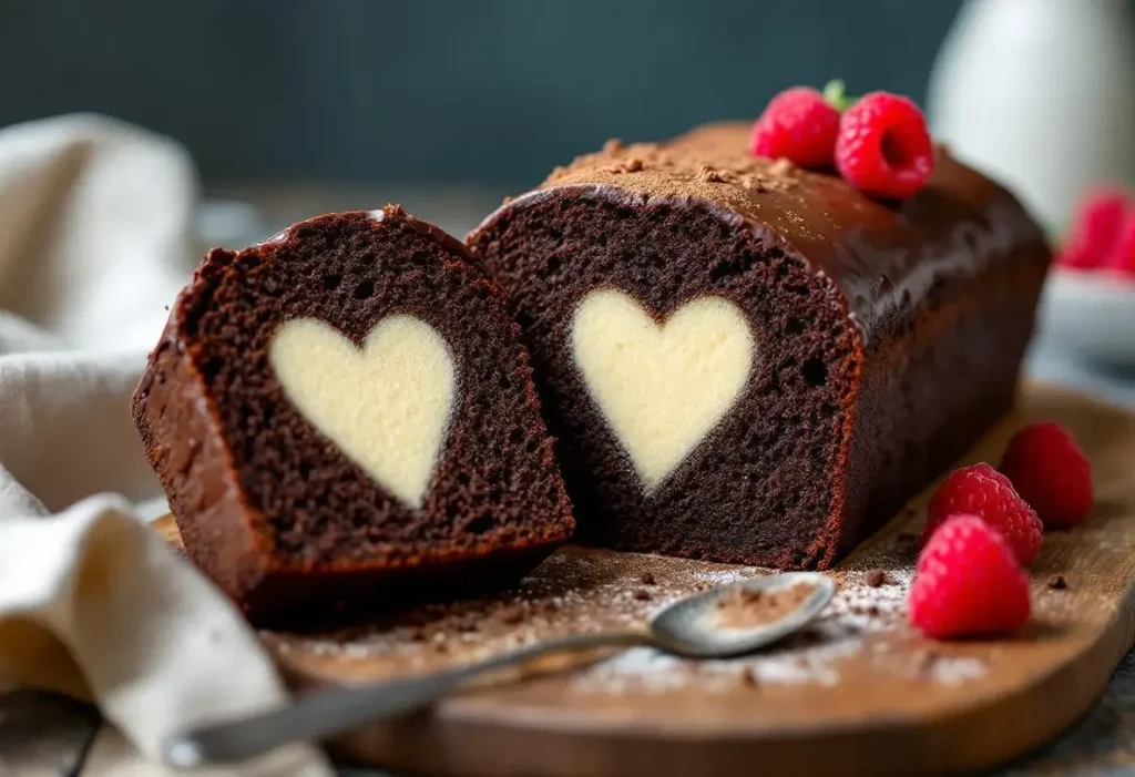 « Une jolie attention sucrée » : ce cake au chocolat de Saint-Valentin révèle une forme de cœur à chaque tranche